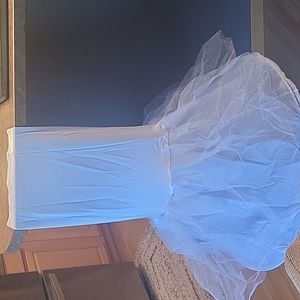 Mermaid style hoop petticoat